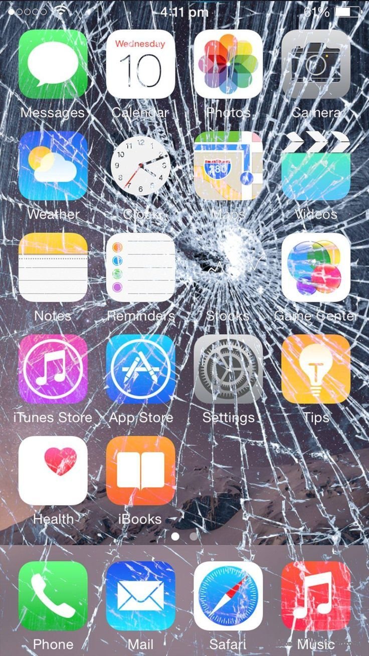 Broken Screen Wallpaper